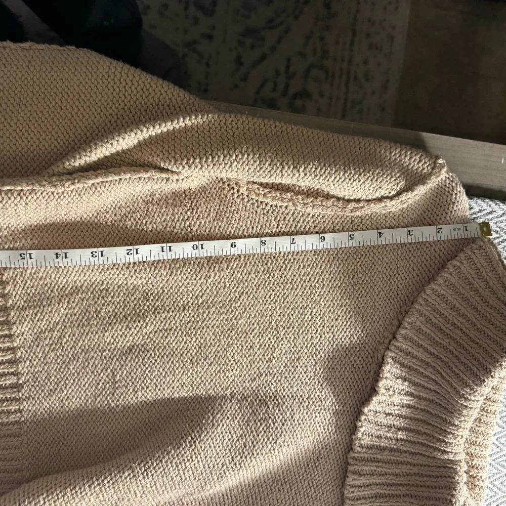 Free People Cream Turtleneck Sweater